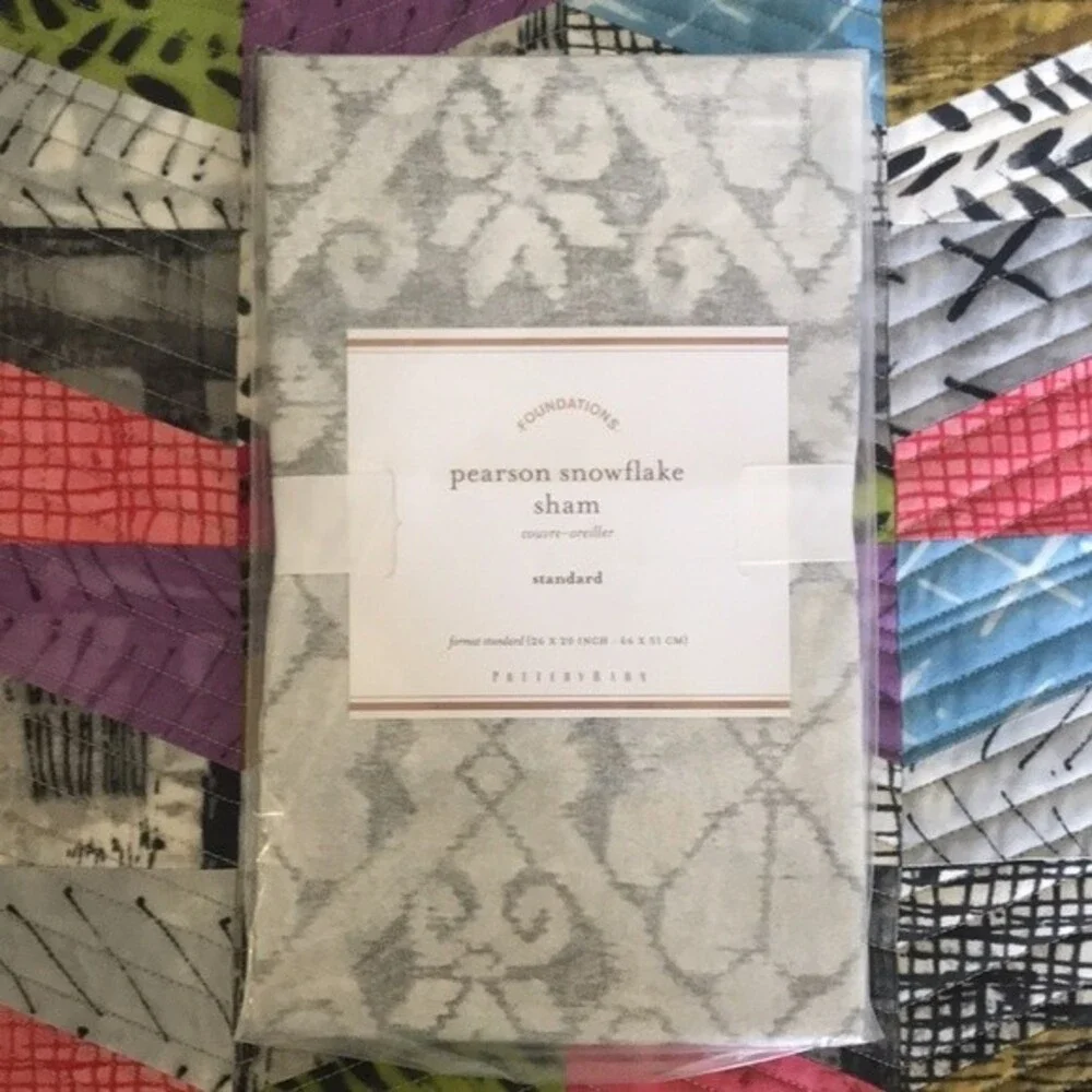 Pottery Barn Pearson Snowflake Standard Pillow Sham